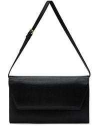 エレガント ★ THE ROW ザロウ Evening leather clutch Evening leather clutch in black - The Row | Mytheresa