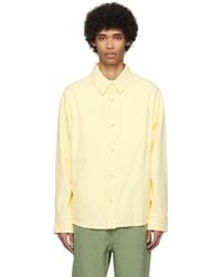 A.P.C. - . Yellow Basile Brodée Poitrine Denim Shirt - Lyst