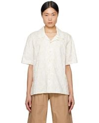 Commas - Off- Embroide Currents Shirt - Lyst