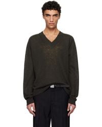 Our Legacy Sonar V-Neck Sweater in Black for Men | Lyst Our Legacy Sonar V-Neck Sweater in Black for Men | Lyst