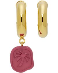Palm Angels - Mismatched Seal Earrings - Lyst