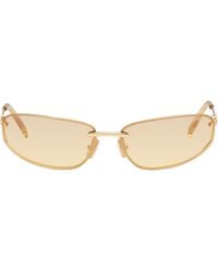Miu Miu - Rimless Metal Oval Sunglasses - Lyst