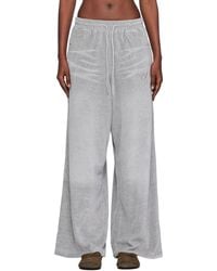 OPEN YY - Velour Wide Lounge Pants - Lyst