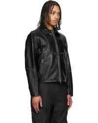 ジャケット・アウター kiko kostadinov MURAD LEATHER JACKET 48 kiko kostadinov MURAD LEATHER JACKET 48