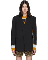 we11done Black Buckled Blazer