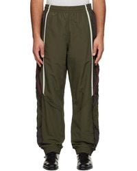Martine Rose - Khaki Layered Track Pants - Lyst