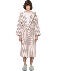 Tekla - Off-burgundy Terry Hooded Bathrobe - Lyst