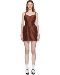 ShuShu/Tong - Wide Strap Bow Back Minidress - Lyst