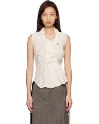 Vivienne Westwood - Off- Short Sleeve Drunken Shirt - Lyst