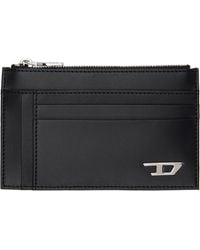 DIESEL - Zip Pocket Leather Card Holder - Lyst