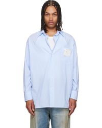 MM6 by Maison Margiela - Striped Poplin Shirt - Lyst