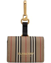 Burberry Beige Icon Stripe Airpods Pro Case - Natural