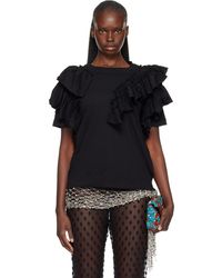 Dries Van Noten - Ruffled T-Shirt - Lyst
