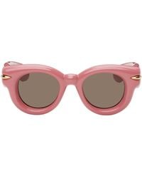 Loewe - Pink Inflated Round Sunglasses - Lyst