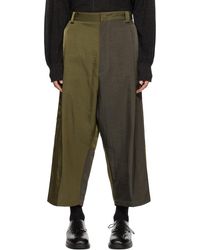 Y's Yohji Yamamoto - Paneled Trousers - Lyst