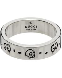 Gucci Silver Ghost Ring - Metallic