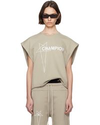 Rick Owens - Off- Champion Edition Micro Tatlin Tank Top - Lyst