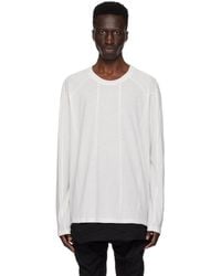 Julius - Off- Paneled Long Sleeve T-shirt - Lyst