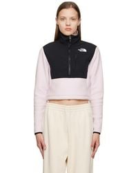 The North Face - Purple Cropped Denali Jacket - Lyst