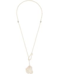 Ernest W. Baker Agate Pearl Necklace in Black for Men | Lyst UK