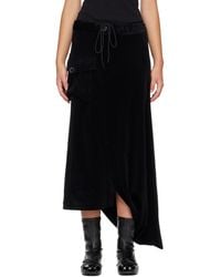 Y-3 - Velvet Corduroy Utility Midi Skirt - Lyst