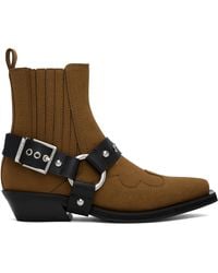 Ganni - Low Cut Western Chelsea Boots - Lyst