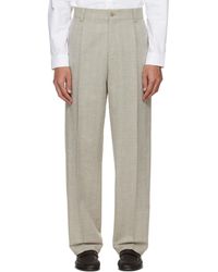 HUGO - Modern-Fit Herringbone Weave Trousers - Lyst