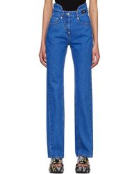 Pushbutton - Bustier Jeans - Lyst
