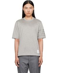 Thom Browne - Jersey Ottoman 4-Bar T-Shirt - Lyst