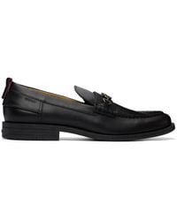 HUGO - Stacked-Logo Bit Loafers - Lyst