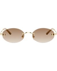 Cartier - Signature C Oval Rimless Sunglasses - Lyst