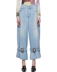 JW Anderson - Buckled Cuff Jeans - Lyst