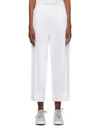 MM by Max Mara - Pantalon de détente sala blanc - Lyst
