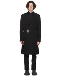 Givenchy - Manteau noir en laine - Lyst