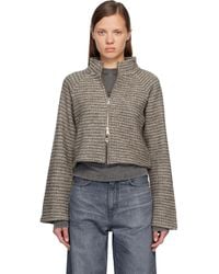 mfpen - Cropped Leisure Zip Up Jacket - Lyst