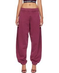 Off-White c/o Virgil Abloh - Burgundy 'Off' Stamp Balloon Sweatpants - Lyst