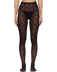 Marine Serre - Moonogram Mesh Flock Tights - Lyst
