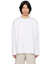 WOOYOUNGMI - White Feather Long Sleeve T-shirt - Lyst