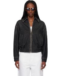 Versace - Embellished Denim Jacket - Lyst