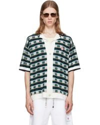 CASABLANCA - Crochet Mosaic Short Sleeve Shirt - Lyst