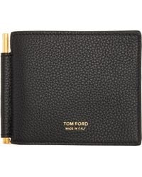 Tom Ford - Soft Grain Leather T Line Money Clip Wallet - Lyst