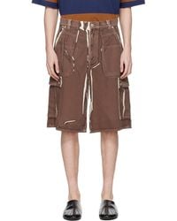Marni - Screen-Printed Denim Cargo Shorts - Lyst