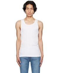 Calvin Klein - Three-pack White Classic Fit Tank Tops - Lyst