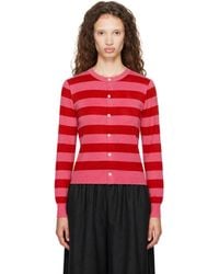 Comme des Garçons - Wool Jersey Stripe Cardigan - Lyst