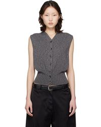 Cordera - Flecked Cotton Waistcoat - Lyst