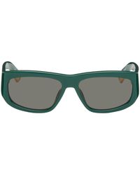Jacquemus - Lunettes de soleil 'les lunettes pilota' vertes - Lyst