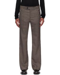 Ernest W. Baker - Virgin Wool Check Cuffed Trousers - Lyst