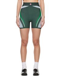Casablancabrand - Short de sport vert à écusson à logo - Lyst
