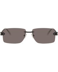 Bottega Veneta - Black Square Sunglasses - Lyst