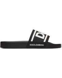 Dolce & Gabbana Dolcegabbana ロゴ サンダル - ブラック